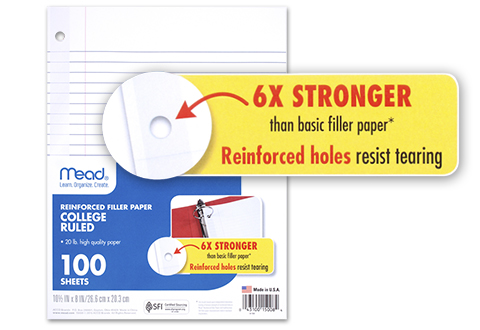 Reinforced Filler Paper